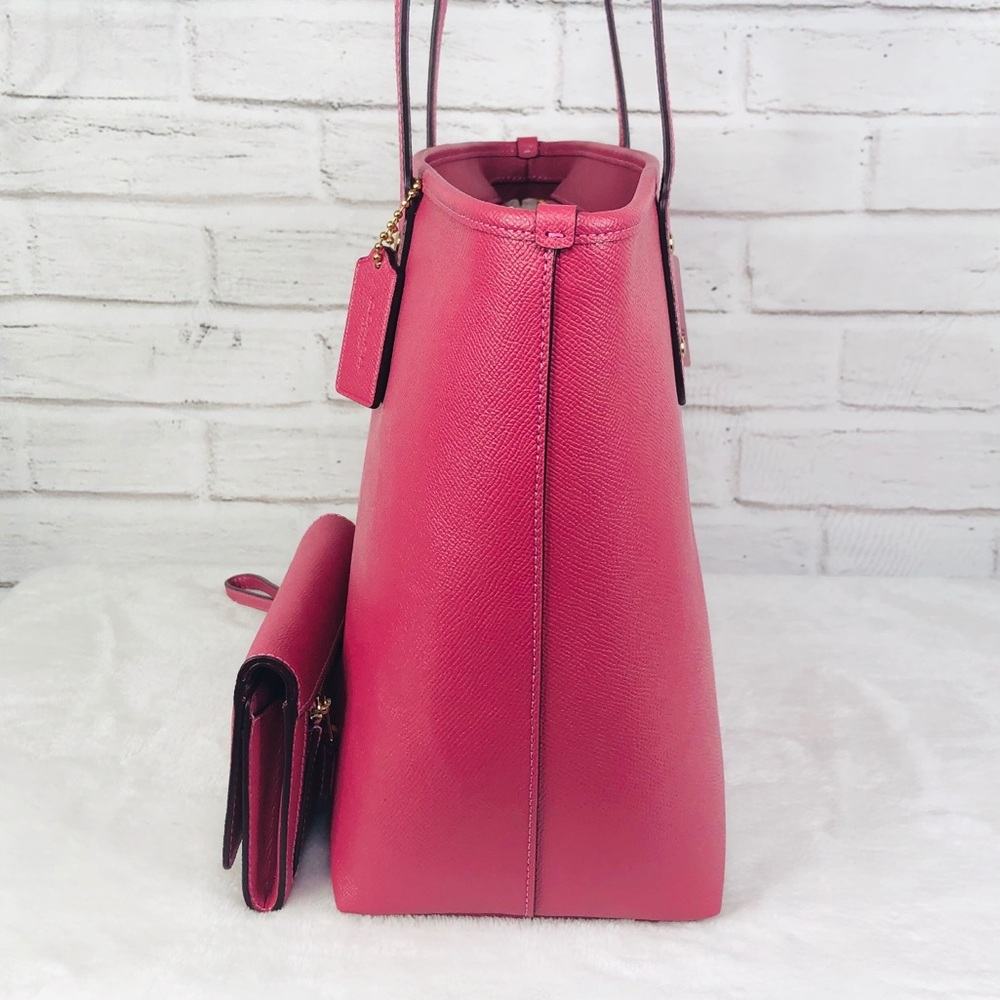 2PCS Coach City Zip Top Tote Wallet Set - Picture 3 of 8